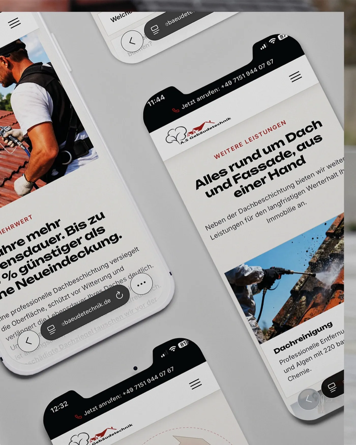 A.S Gebäudetechnik Website-Showcase, Motiv 3