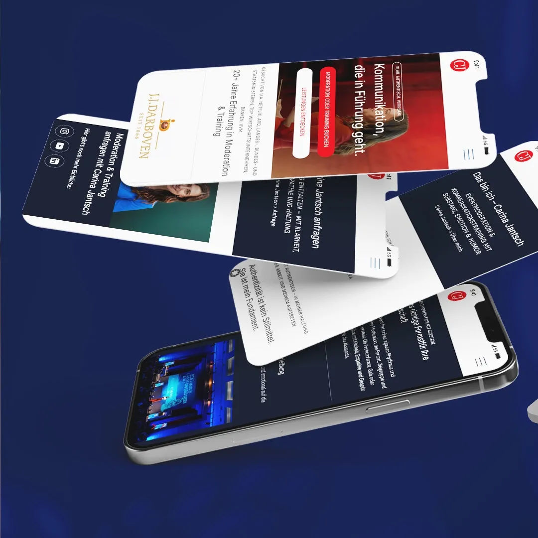 Carina Jantsch Website-Showcase mobil, Motiv 2