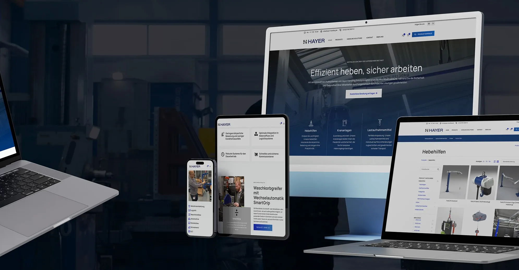 Hayer Handling Solutions, Referenz von Seven Bytes Media