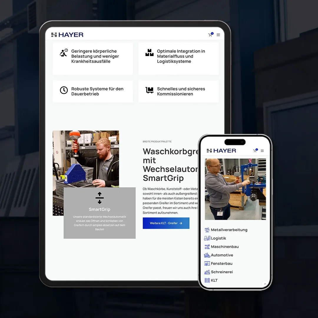 HAYER Website-Showcase, Motiv 4