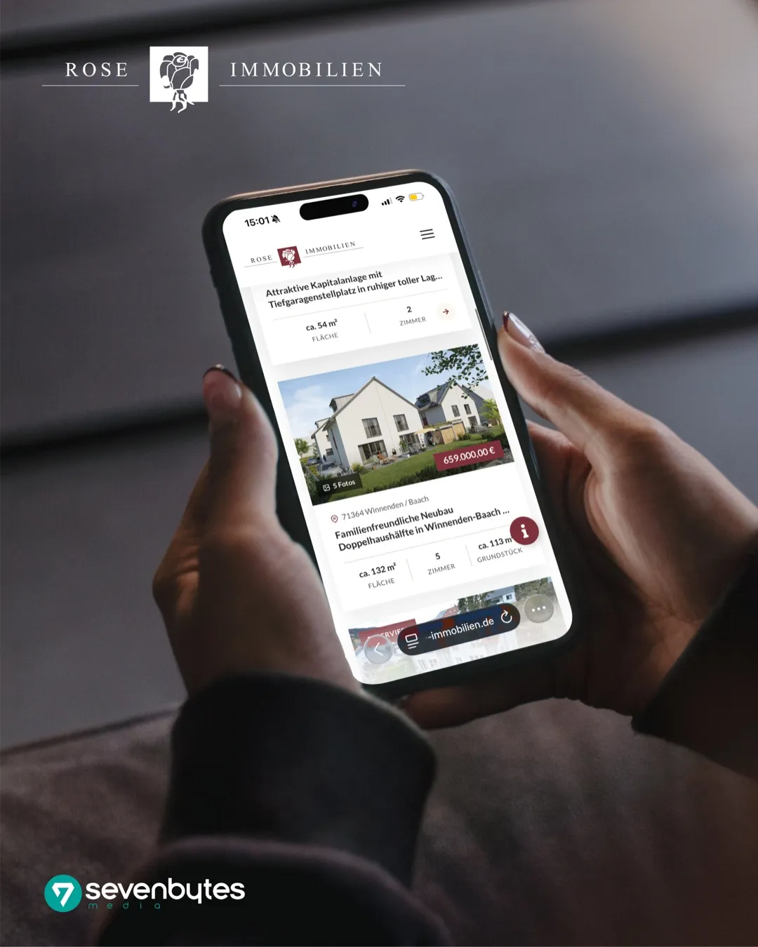 Rose Immobilien Website-Showcase, Motiv 1