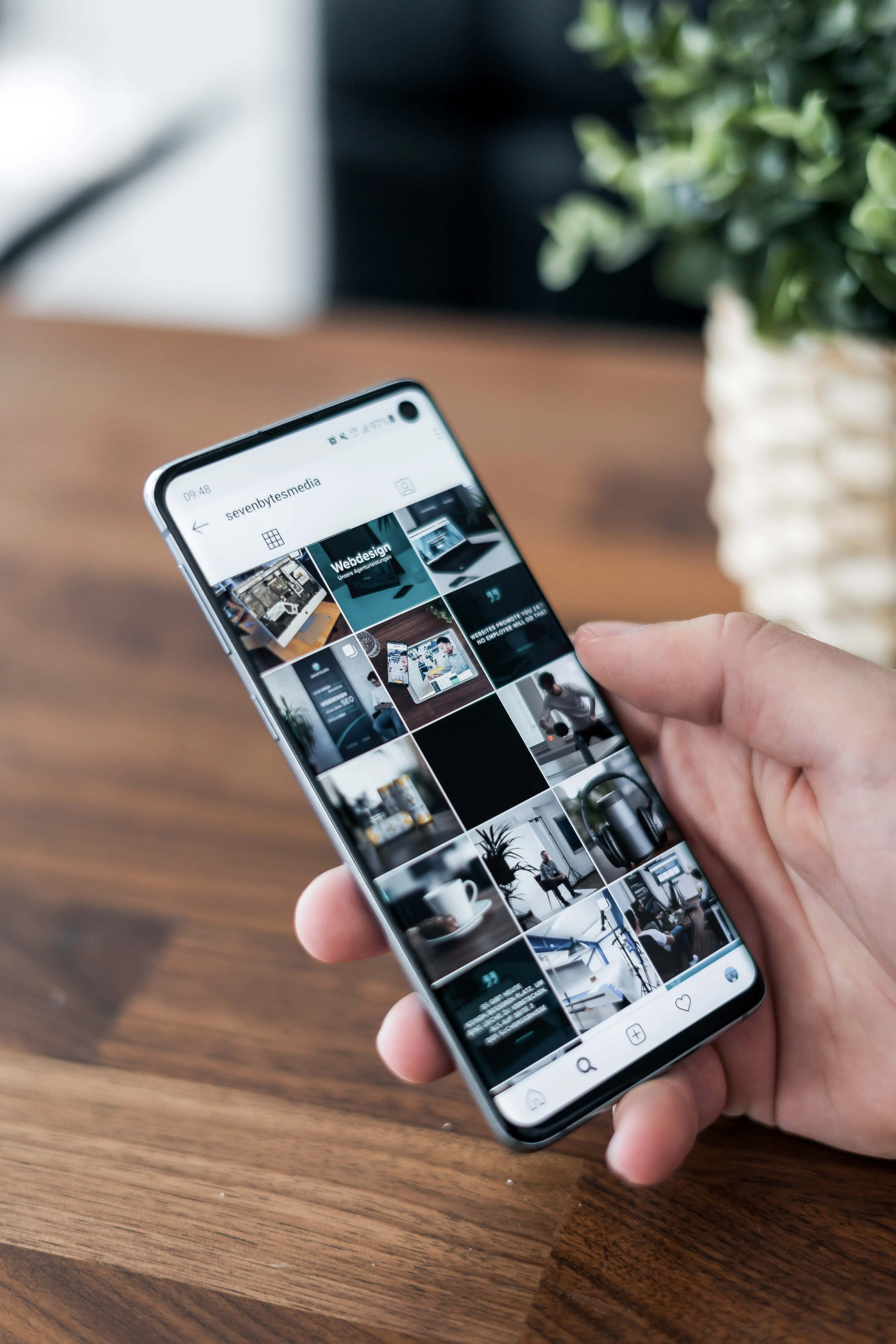 Instagram-Feed auf dem Smartphone