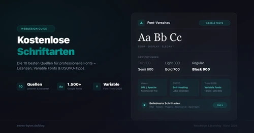 Kostenlose Schriftarten finden: Die besten Quellen für Webdesign und Branding