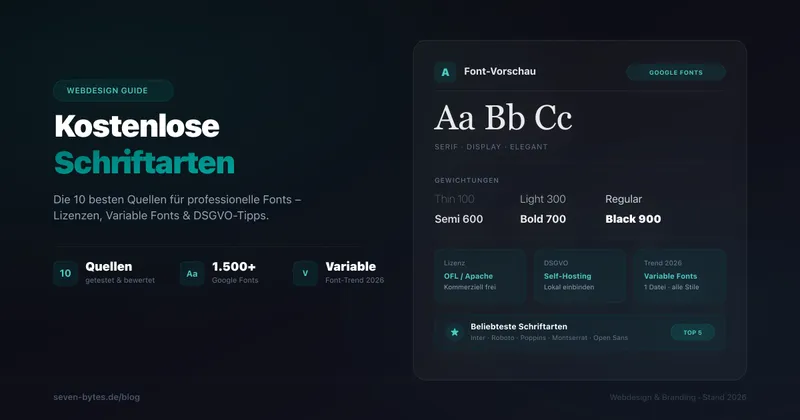 Kostenlose Schriftarten finden: Die besten Quellen für Webdesign und Branding
