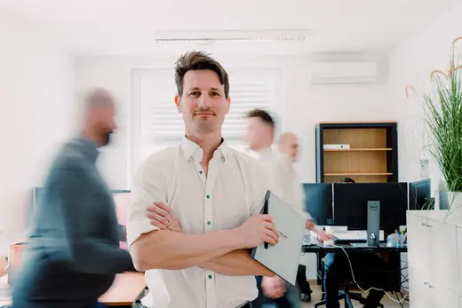 Mitarbeiterporträt im Büro