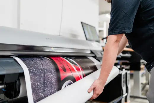 Großformatdruck in der Produktion