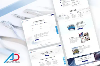 Adenta: Corporate Website für Medizintechnik