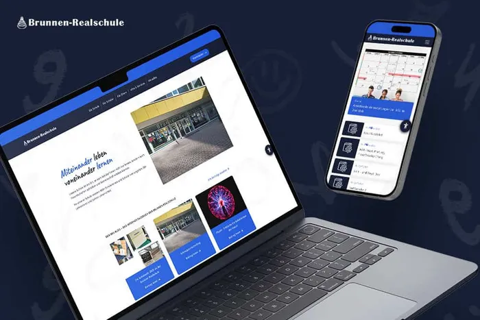 Website-Referenz Brunnen-Realschule Stuttgart, Seven Bytes Media, Digitalagentur Winnenden