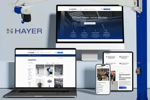 Onlineshop-Referenz Hayer Handling Solutions
