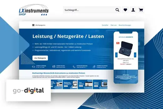 Onlineshop-Referenz LXinstruments