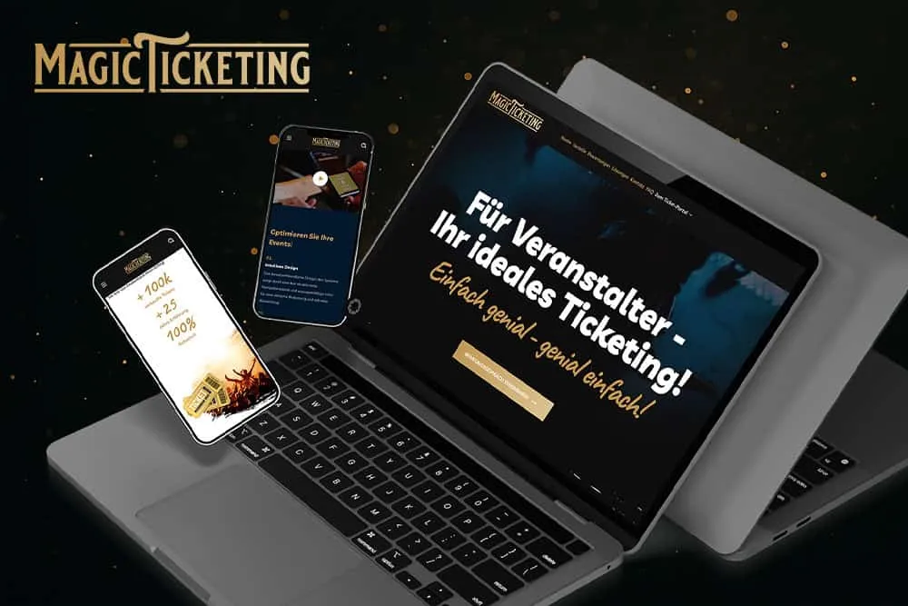 Website-Referenz Magic Ticketing von Seven Bytes Media