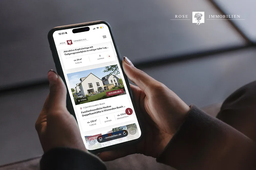 Website-Referenz Rose Immobilien von Seven Bytes Media