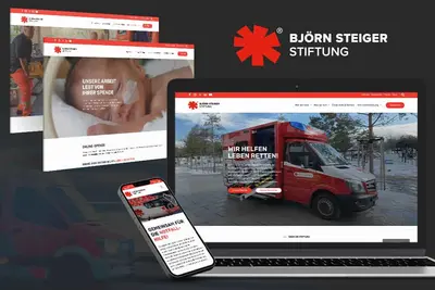 Steiger Stiftung: Corporate Website mit professionellem Design