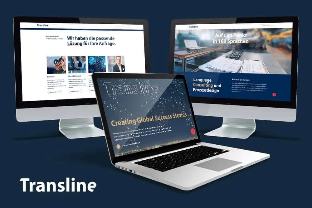 Website-Referenz Transline Deutschland aus dem Raum Esslingen