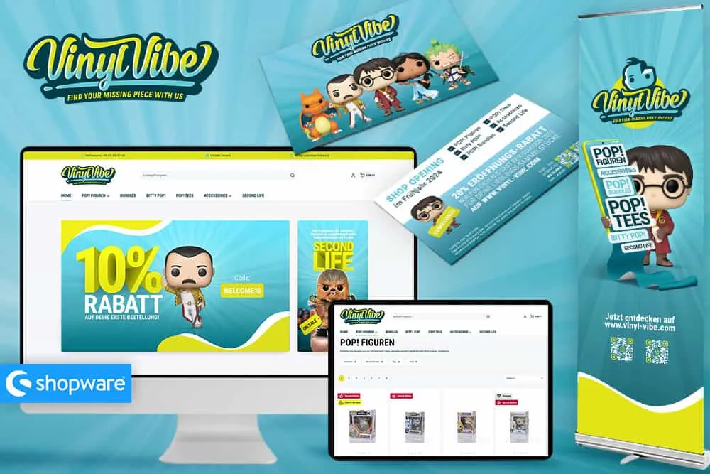 Website-Referenz Vinyl Vibe von Seven Bytes Media