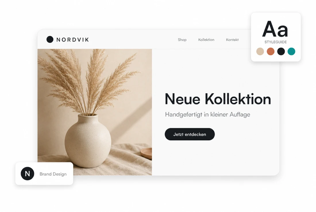 Shopware-Shop-Design mit individueller Startseite und Produktübersicht