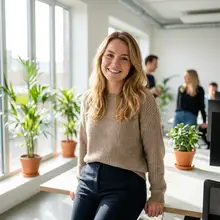Mitarbeiter-Porträt im Instagram-Feed