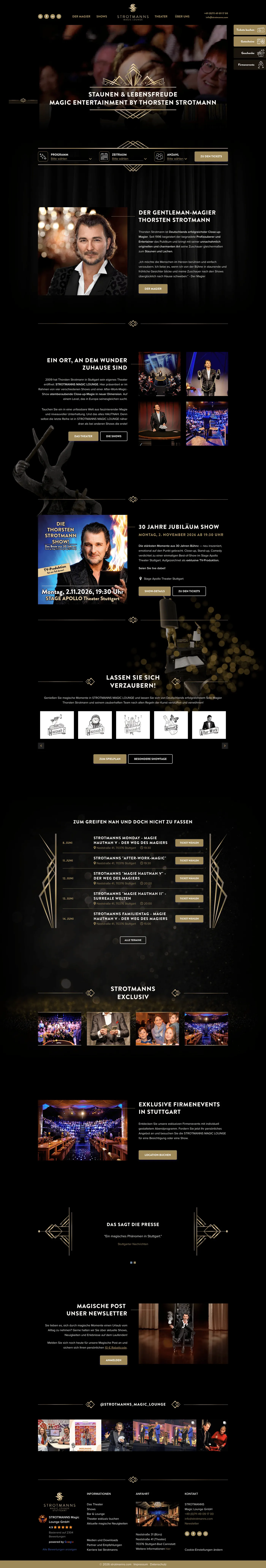 Premium Webdesign Beispiel: Auto-Scroll Showreel